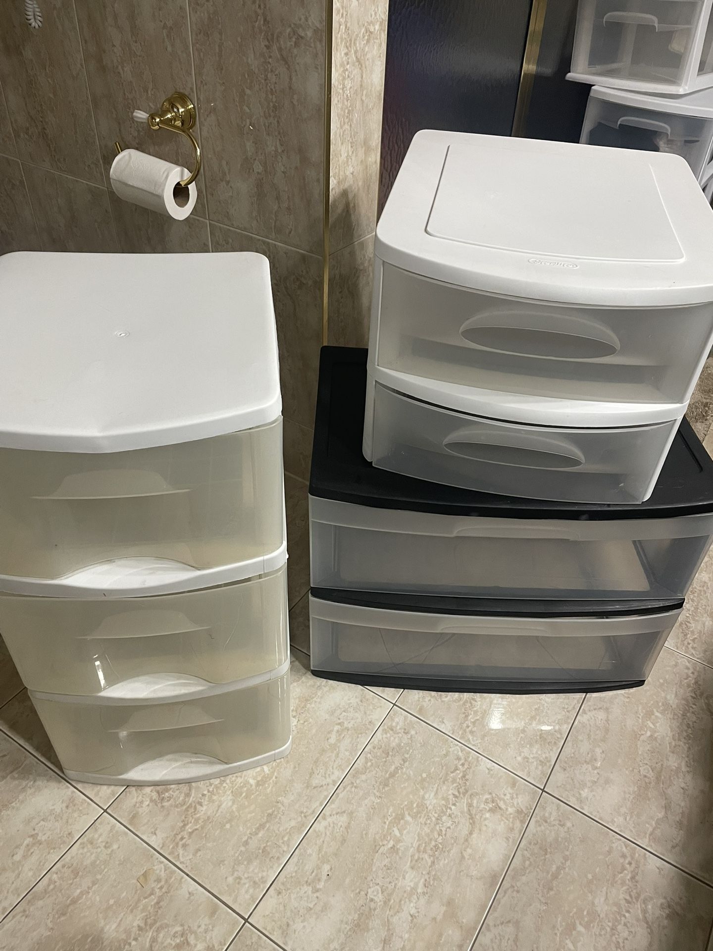 Plastic drawers