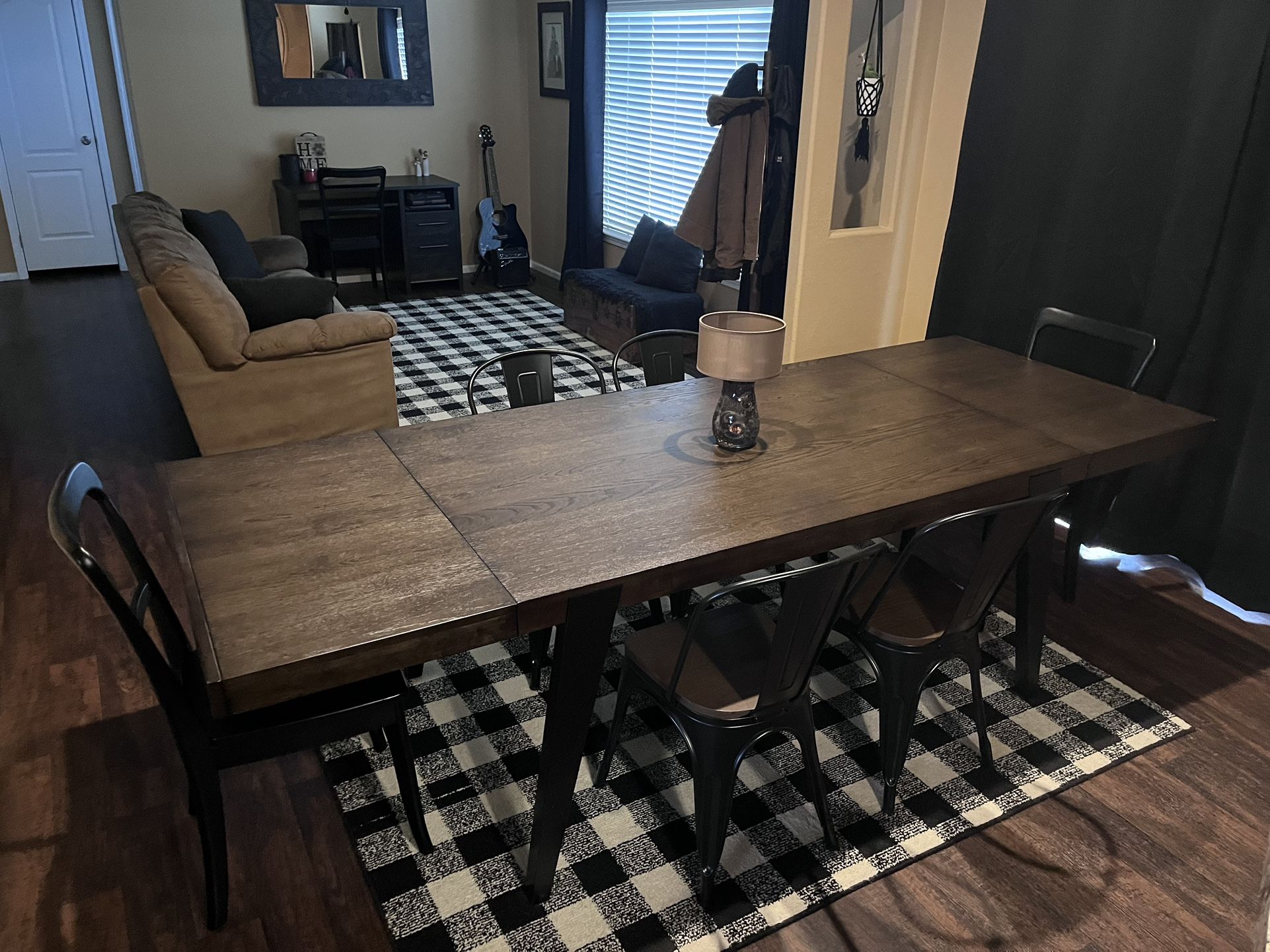 WORLD MARKET SOLID WOOD DINING TABLE