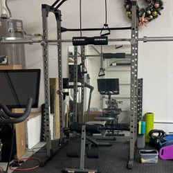 Half rack, Olympic barbell 