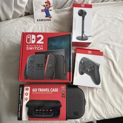Nintendo Switch 2, Case, Controller, 256 GB Memory, and of course the Camera 