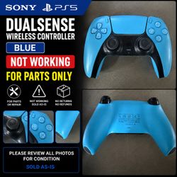 Sony PS5 DualSense Wireless Controller – Blue – Not Working / For Parts0