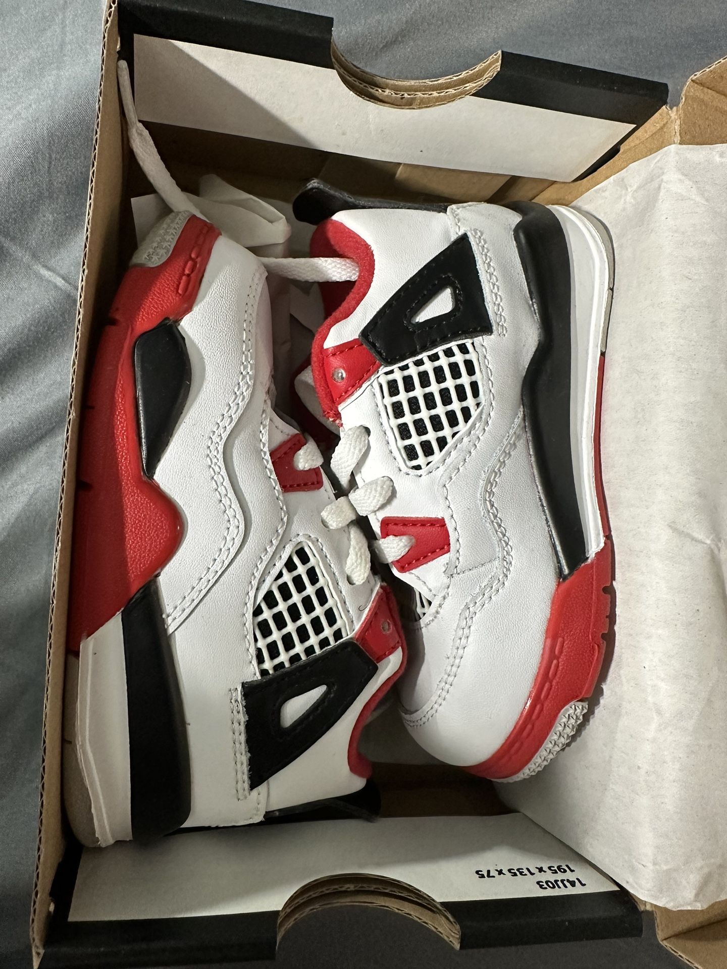 Brand New Air Jordan 4 Fire Red Toddler Size 7c