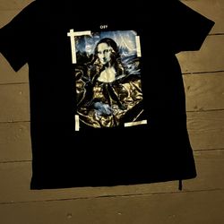 Off-White Monalisa Short-Sleeve Slime Tee’ black/white