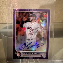 MLB Topps Baseball Trading Card Kyle Tucker auto Houston Astros