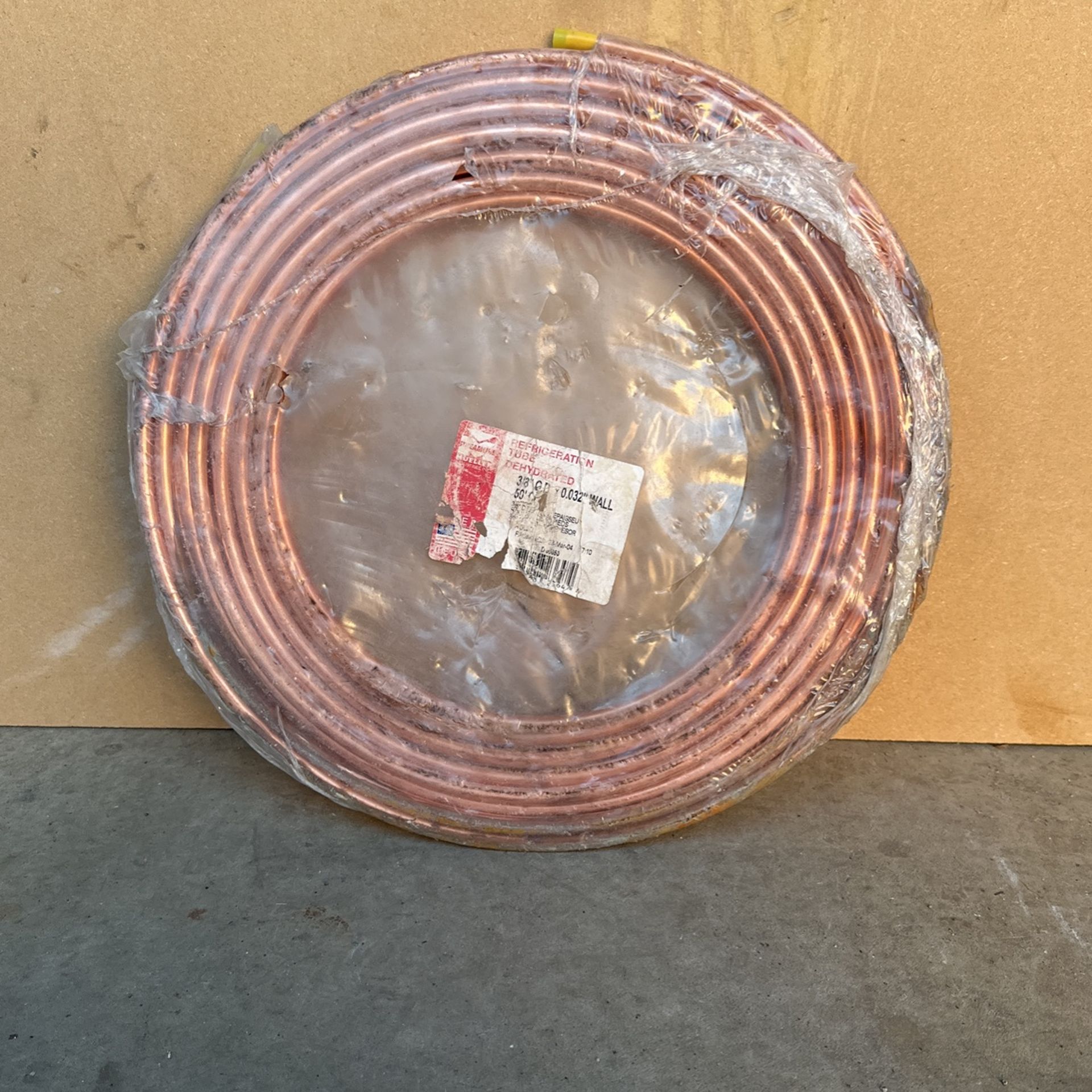 50’ of 3/8” Copper Tubing