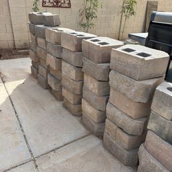 Extra large 15.5 Inch wide  x 12 Inch deep x 7 Inch tall Professional Commercial Grade Textured Face Cinder Blocks 