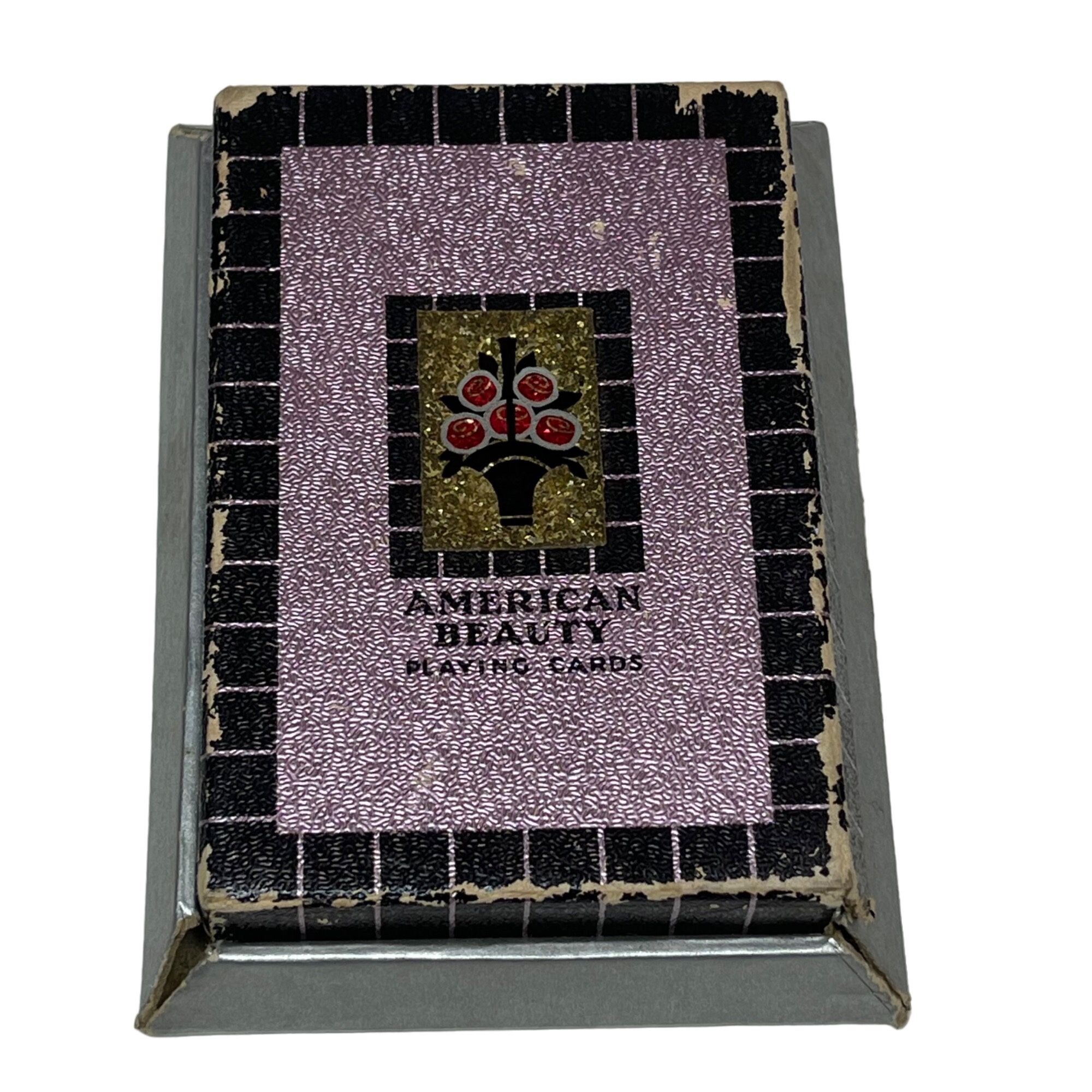 Vintage 1930's Art Deco American Beauty Playing Cards
