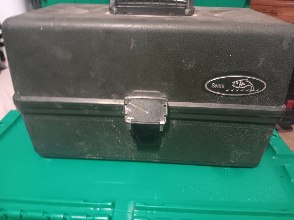 Vintage Sears Fishing Tackle Box