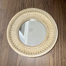 Ornate Wall Mirror Frame Antique Distressed Color.