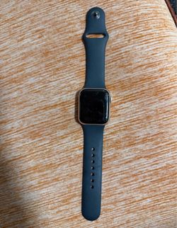 Apple Watch Series 5 with Blue Sport Band