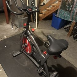 Sunny Spin Bike with Digital Display and wide Seat