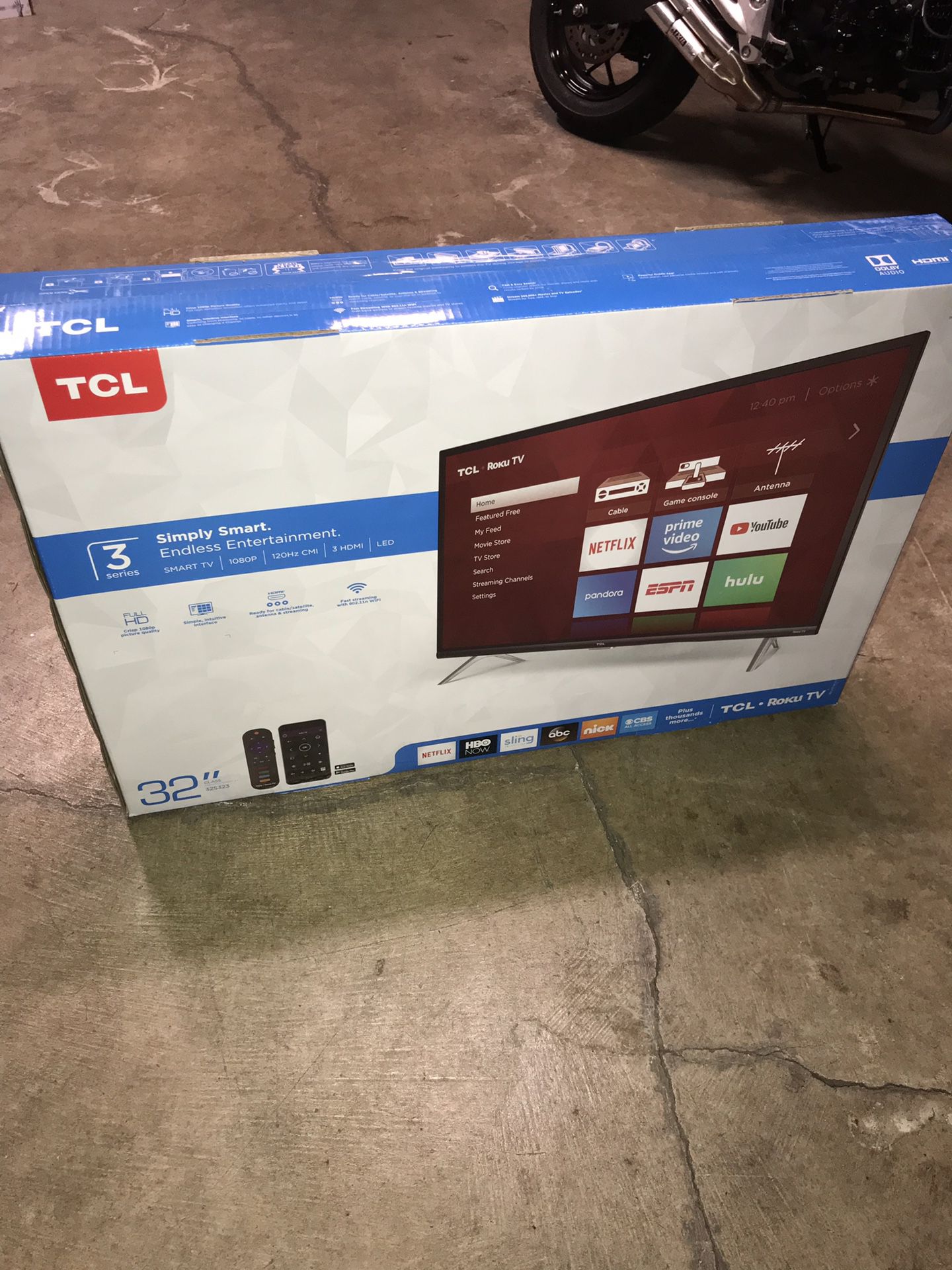 32” TCL FULL HD LED ROKU TV