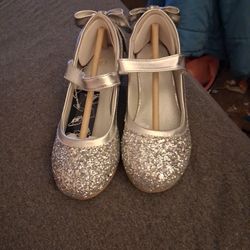 K Komforme Us 13 Silver Glitter 