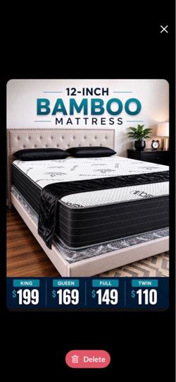NEW 12 HYBRID TWIN FULL QUEEN KING SIZE MATTRESS- PAY ON DELIVERY