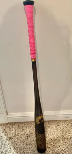Demarini voodoo one 2024 -3 34in bat with pink tape