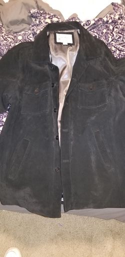 Large Bc ethic suede jacket/shirt with satin inside