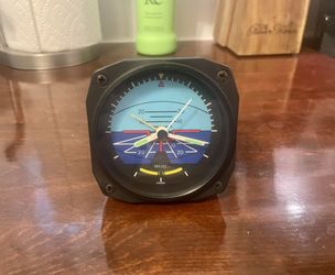 Vintage Airplane Instrument Alarm Clock 