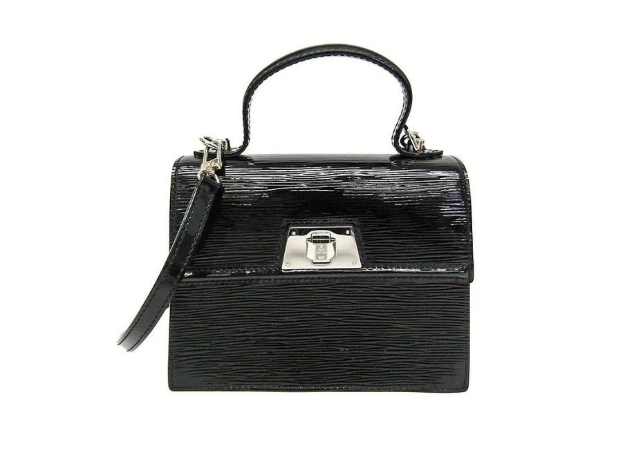 Louis VuittonSevigne black leather shoulder bag