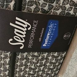 Sleigh bed and mattress