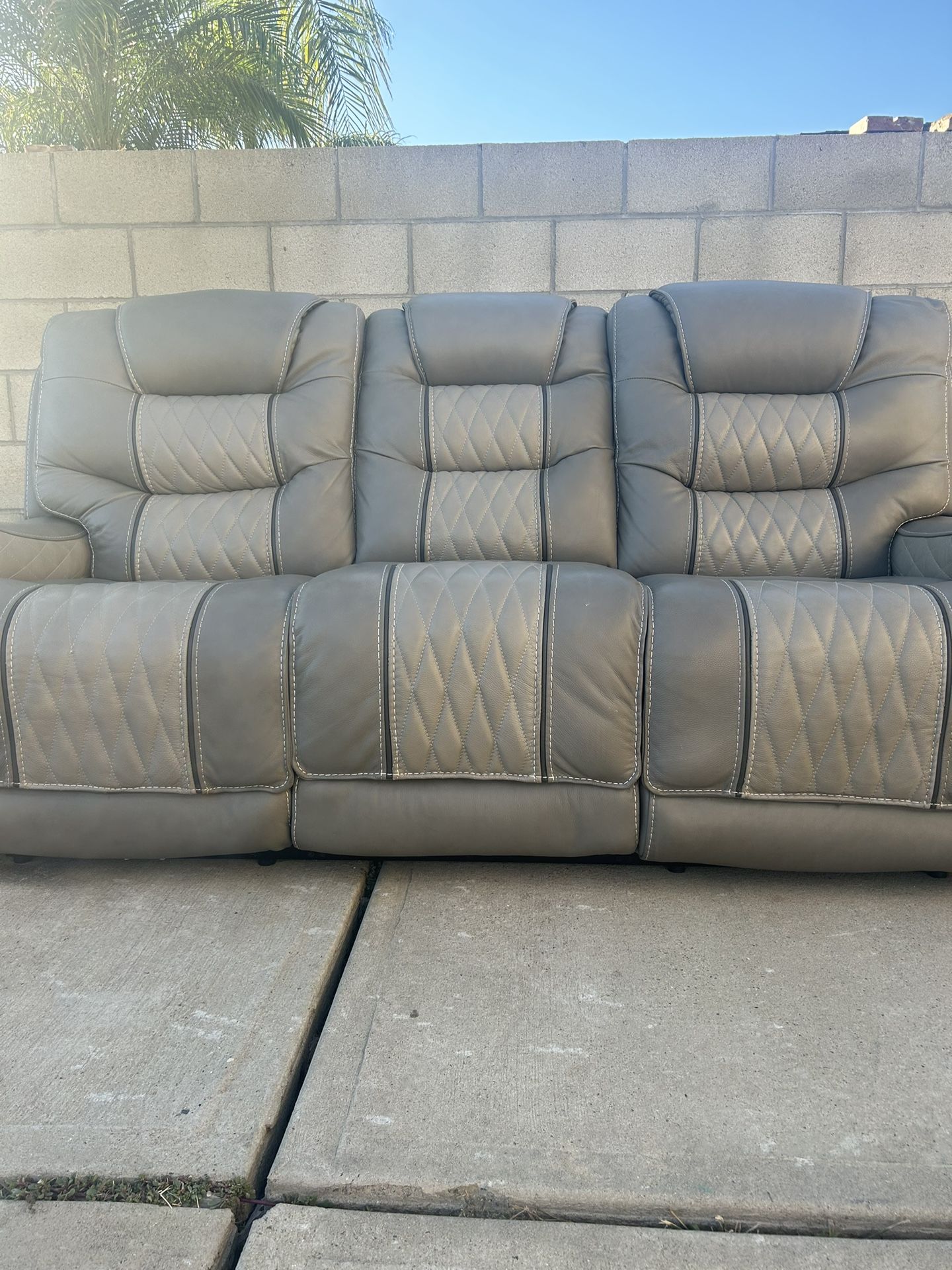 Like New Leather Sofa