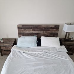 Queen Bed Including Mattress With Headboard 