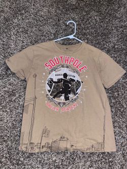 Brown south pole  graphic t-shirt