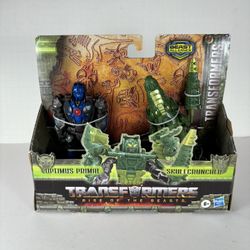 Transformers Rise of the Beasts Alliance Optimus Primal & Skullcruncher Figures
