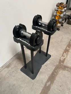 Dumbbell Adjustable Weights 5-25lb with Stand