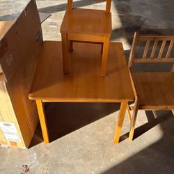 Children’s table with chairs