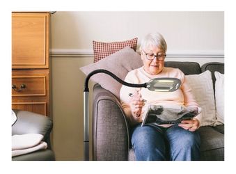 Light it! MultiFlex LED Floor Magnifier Lamp