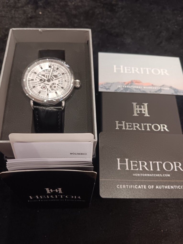 Heritor Men's Watch NEW Automatic Leather
