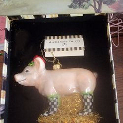 Mackenzie Childs Pig In Boots 