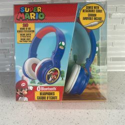 Nintendo Super Mario Bluetooth Wireless Headphones Kids 
