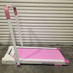 Compact Folding Treadmill pink