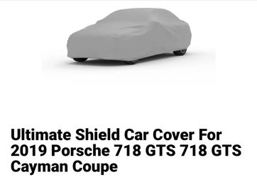 Porsche 718 GTS Cayman Couple Ultimate Shield Car Cover Grey