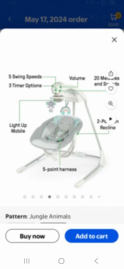 Baby Swing - Motorized Vibrating