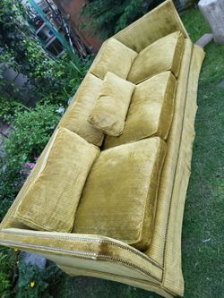 Henredon Custom MCM Gold Sofa
