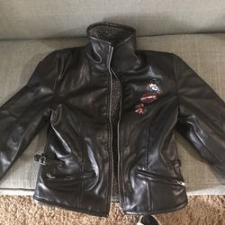 Authentic Girls Leather Harley Davidson Jacket girl’s size medium