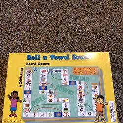 Really Good Stuff Roll A Vowel Sound Board Game