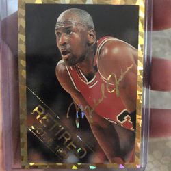 Michael Jordan Retire Basketball Card 