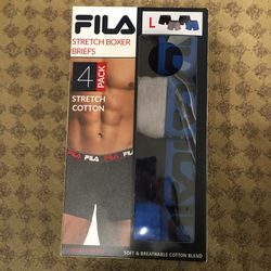 NWT Fila men’s boxer briefs 4 pack size L