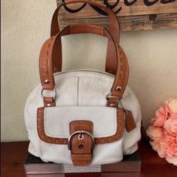 Authentic Butter Leather Coach Purse