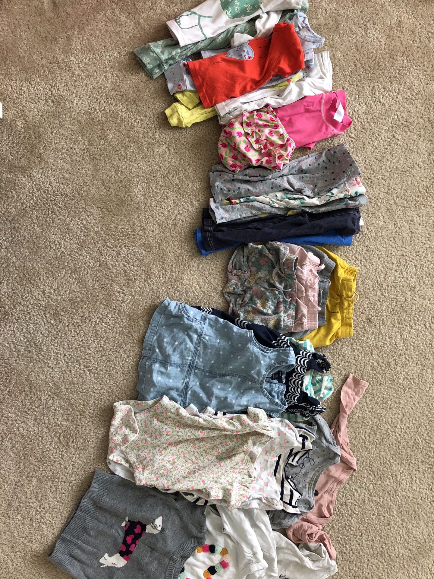 12-18 and 18-24 month baby toddler girl clothes