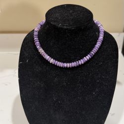 New Beads made of real pearls. Purple color. Charoite