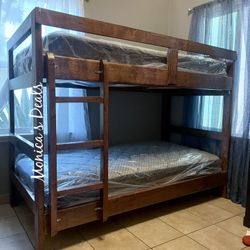 Twin/Twin Bunk Beds w/ Mattress