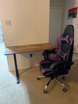 ErGear Height Adjustable Electric Standing Desk and GTPlayer Chair