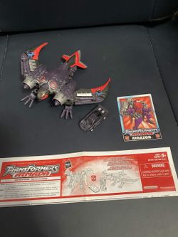 Transformers Armada Airazor Figure with Nightscream Card Instructions