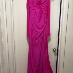 Elegante Vestido Fucsia 