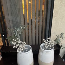Fake Plants Decor With Pots 