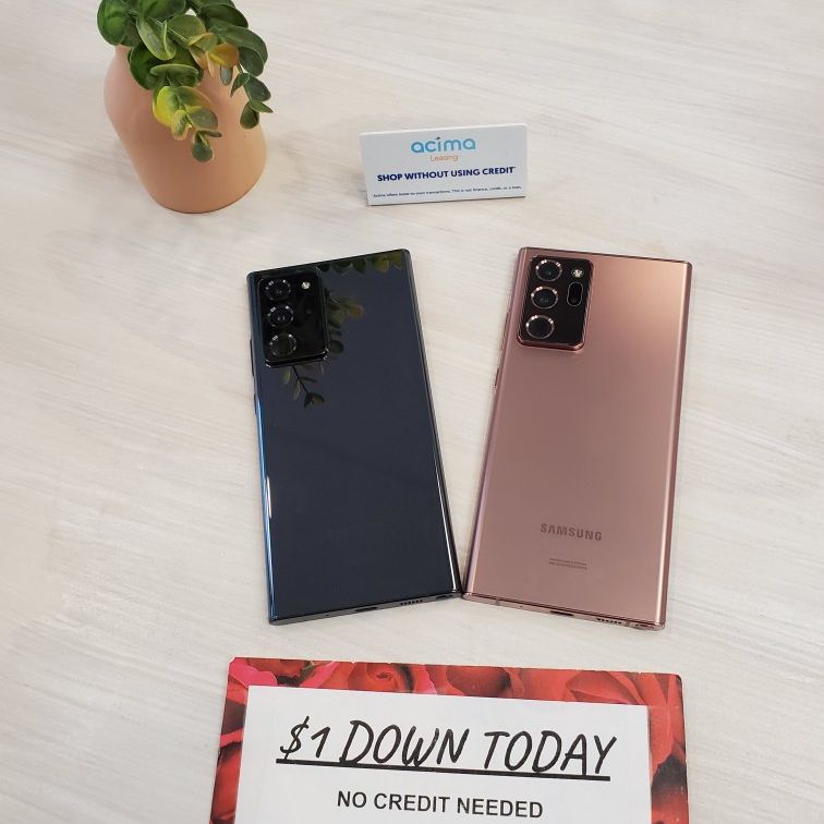 Samsung Galaxy Note 20 Ultra 5G - $1 DOWN TODAY, NO CREDIT NEEDED